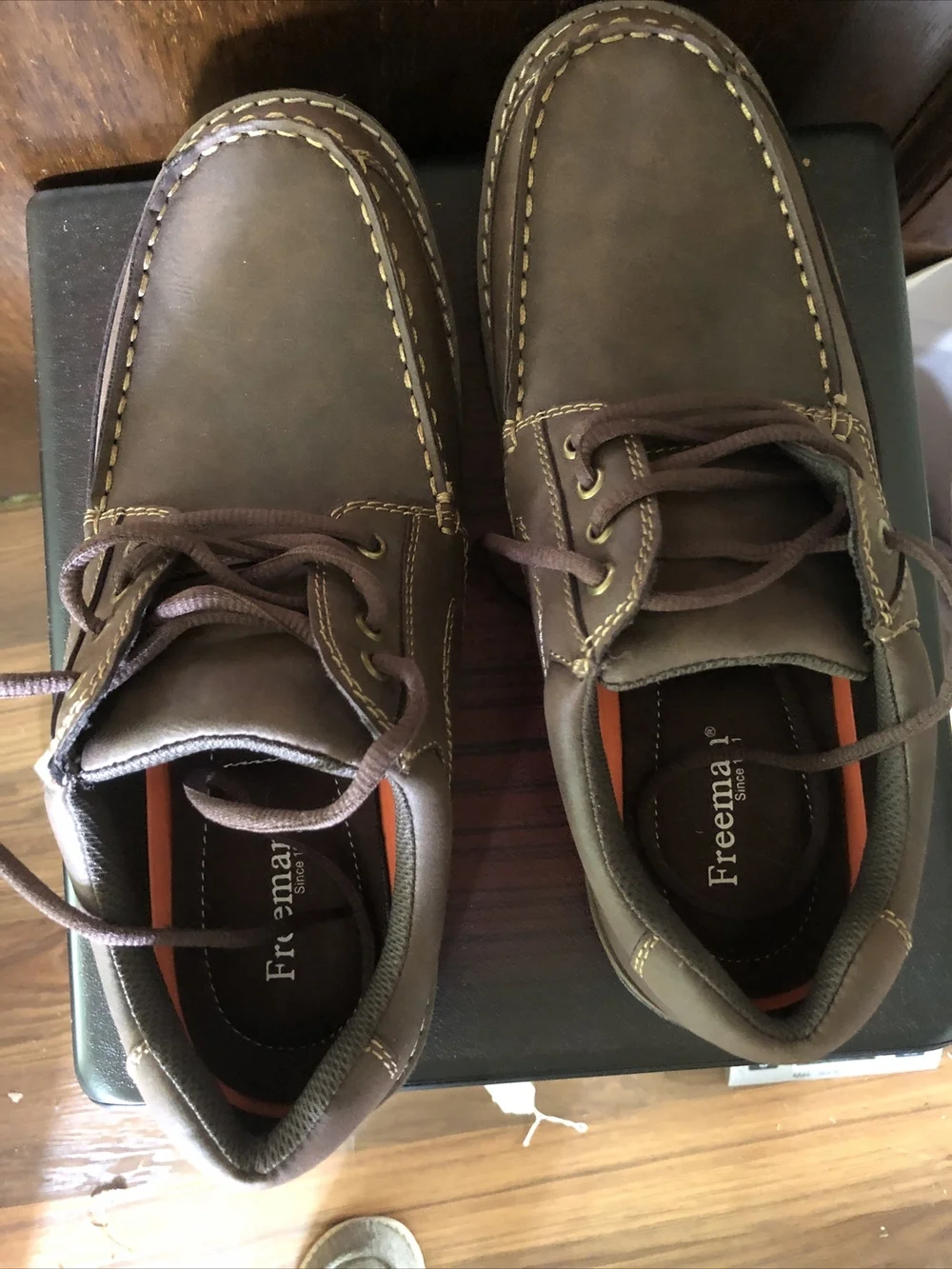 Freeman Men’s Dress Shoes Size 9.5 Brown Lace Up